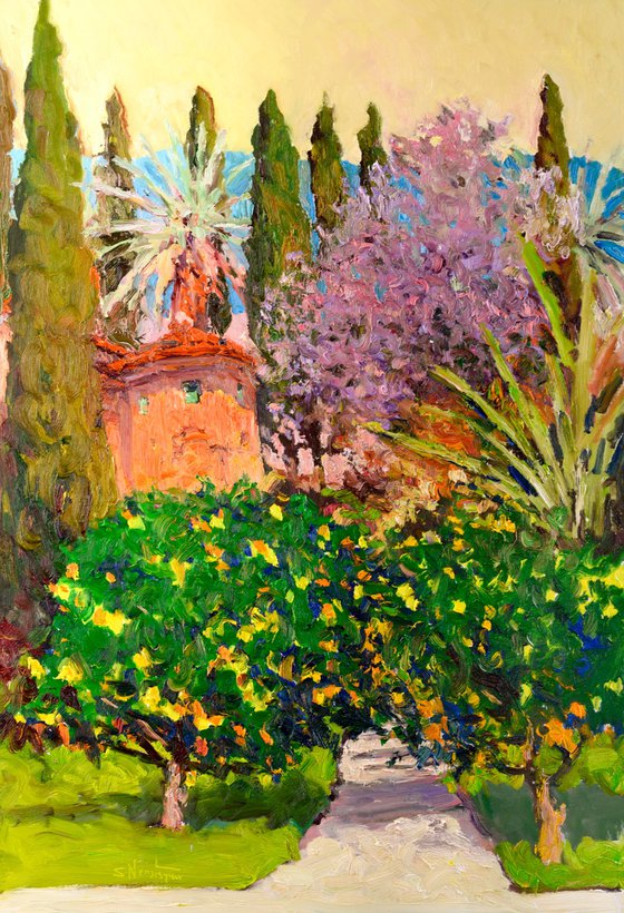 Park with Lemon Trees