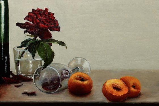 Wine and rose