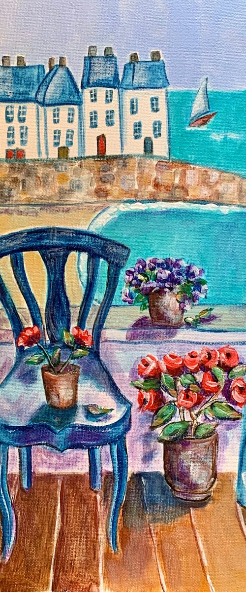 Blue Chair by Holly Wojahn