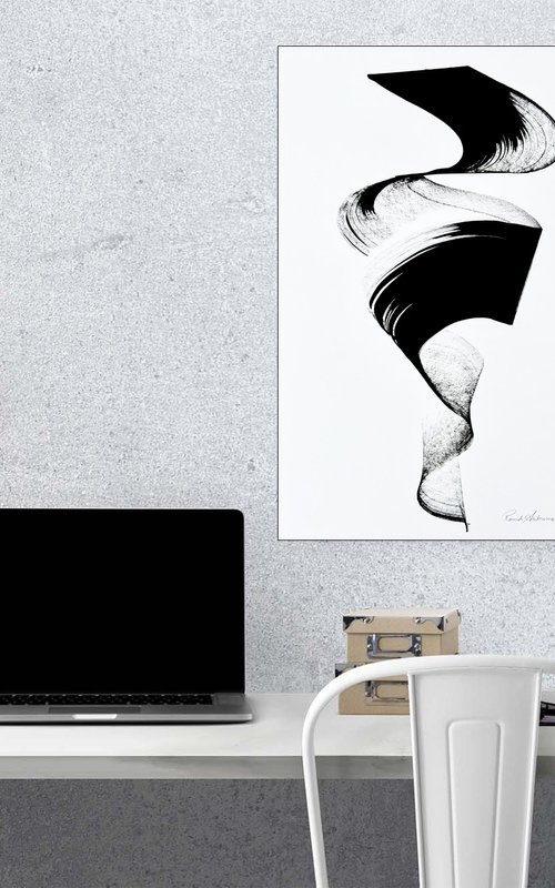 Soft Ink Drawing by Randi Antonsen