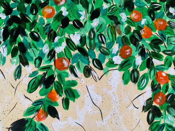 Garden of Joy 44,  mandarin tangerine tree orange