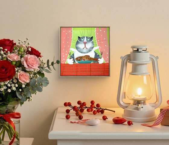 Dinner Time, series of “Three Cat Stories”