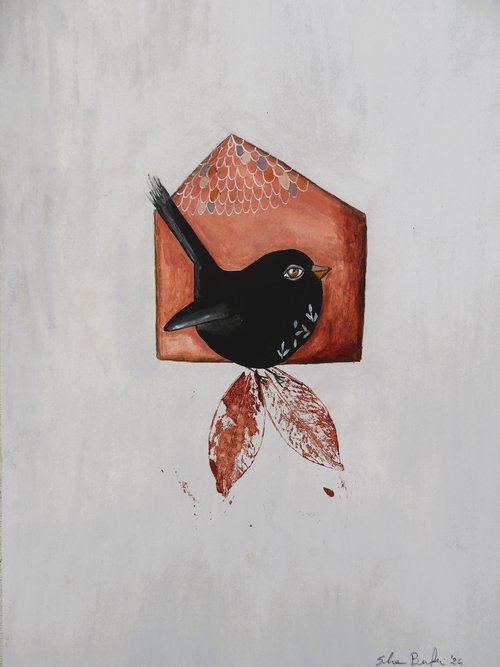 The blackbird and the house by Silvia Beneforti