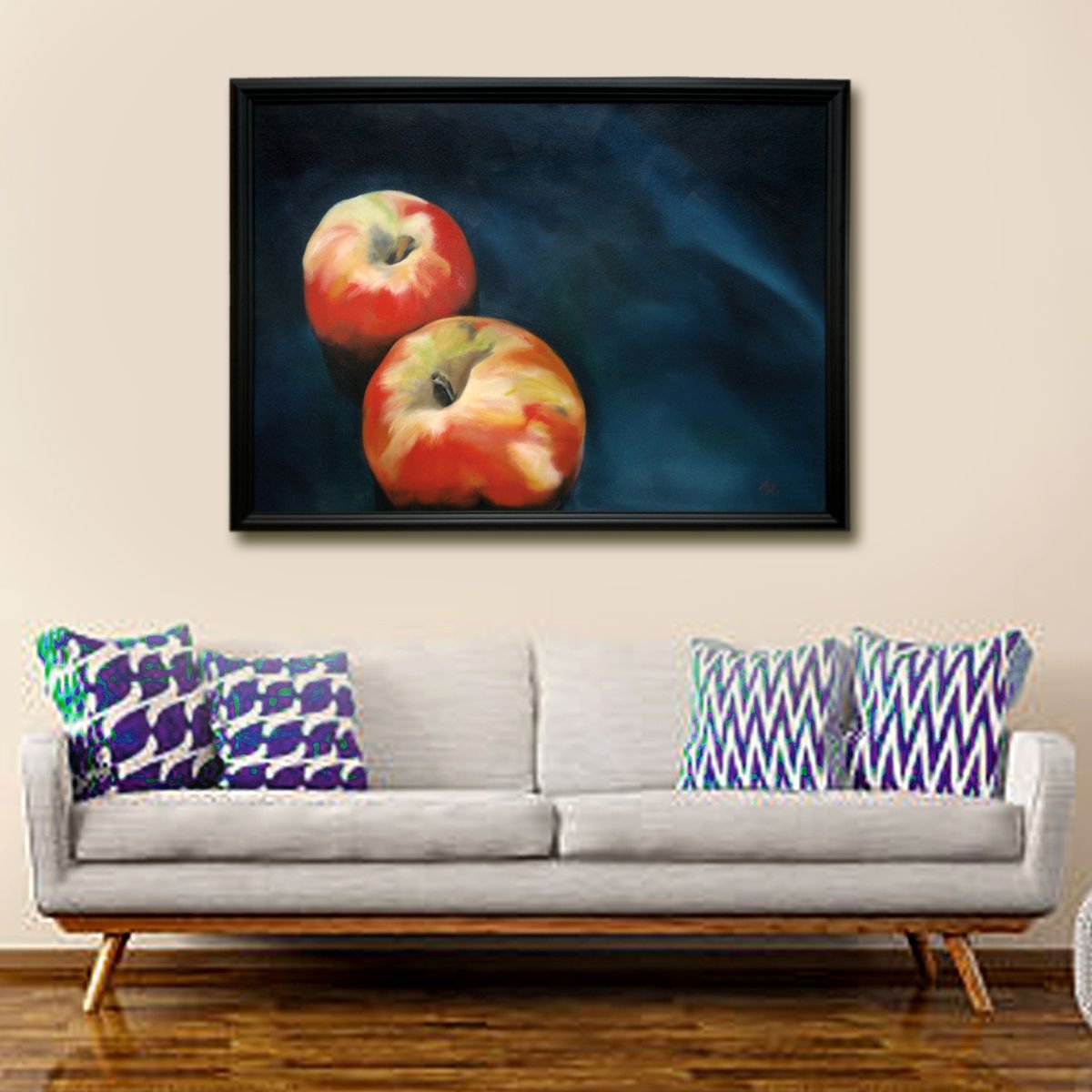 Still Life - Two Apples (i) by Matthew Withey
