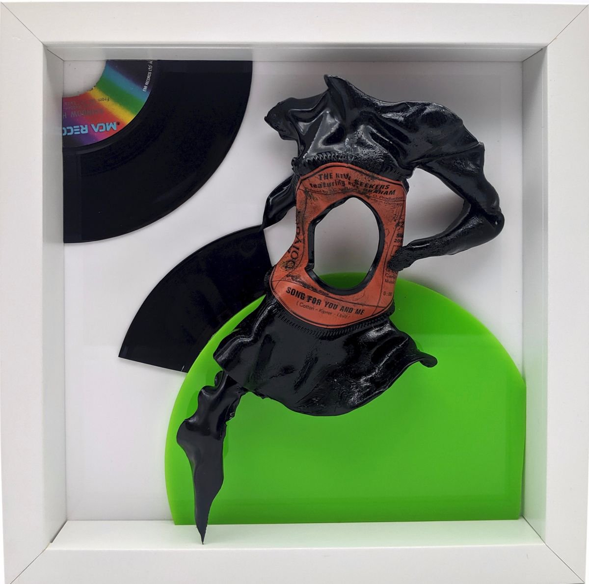 Vinyl Music Record Sculpture - Song for You and Me by Seona Mason