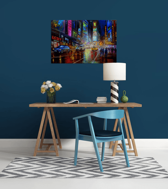 New York City Lights 4. 36x24 inches