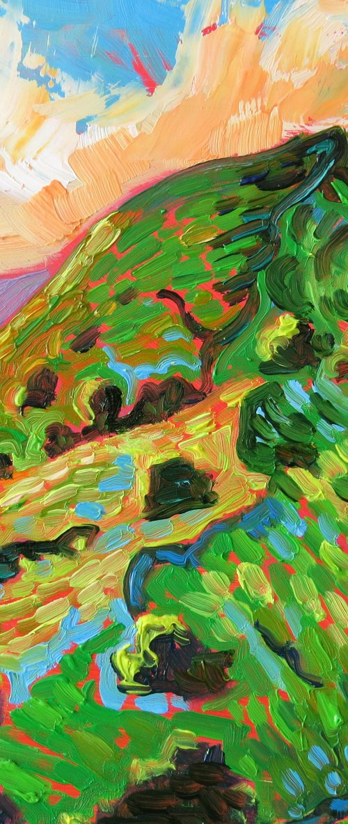 Chrome Hill, Peak District Landscape by Mary Kemp