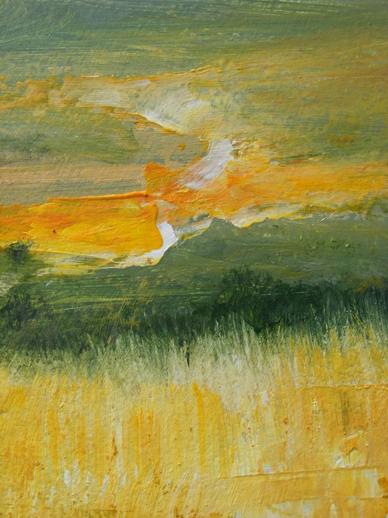 "Between Fields" SPECIAL PRICE!!! Large Painting W80xH80cm