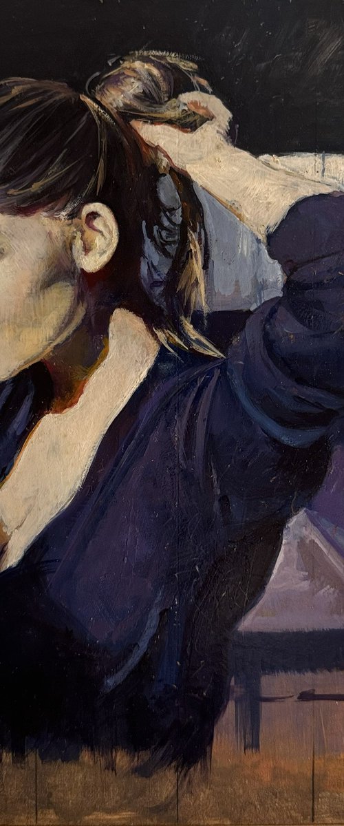 Tying back long hair by Marco Ortolan