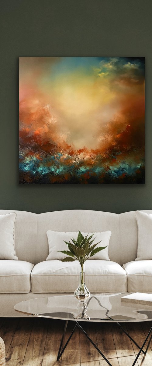 Confessions - Abstract - XL 100cm x 100cm by Jonesy