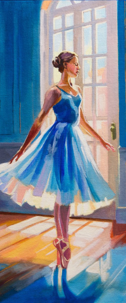 Ballerina in Blue by Gordon Bruce