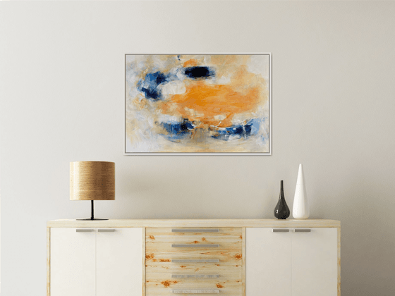 Elements_ Blue and Orange Abstract