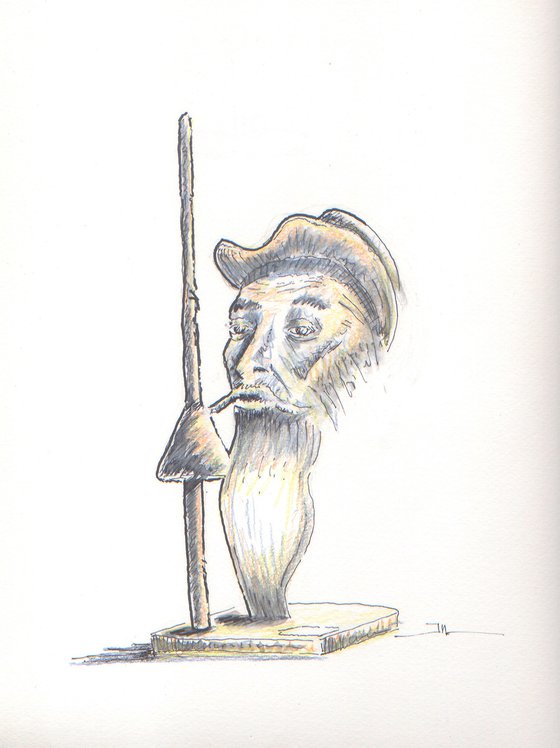 Don Quichotte (sketch of sculpture)