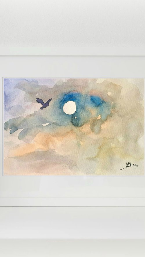 Owl and Moon by Lisa Mann
