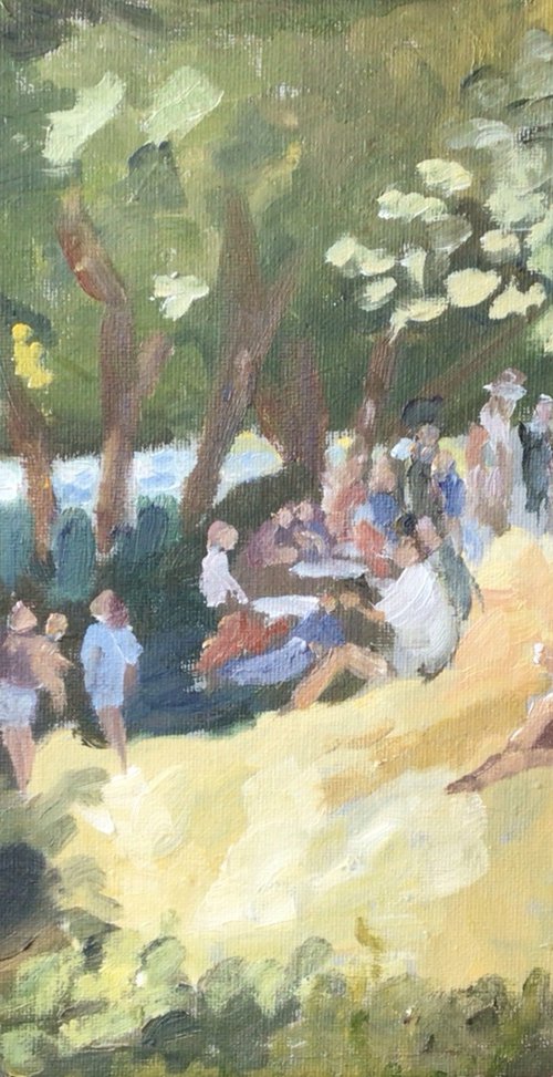 Picnic by the Stour by Julian Lovegrove Art