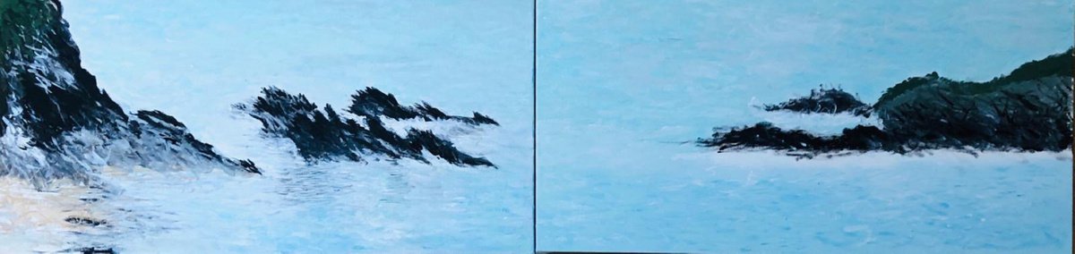  Trearddur-Porth Dafarch By Shabs Beigh, 46 X 12, Artwork For Sale On Artfinder