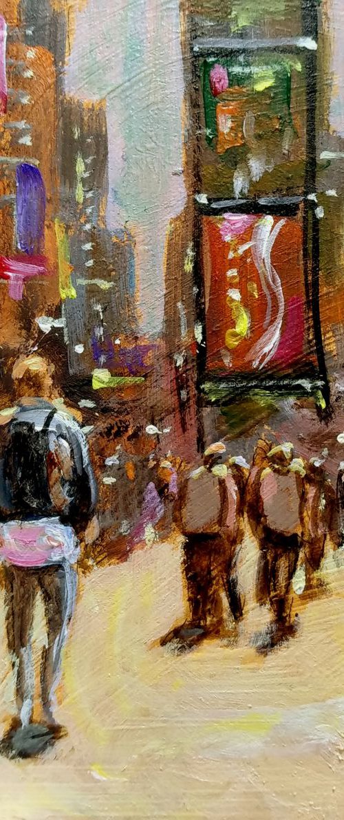 Time Square walking2 by Vishalandra Dakur