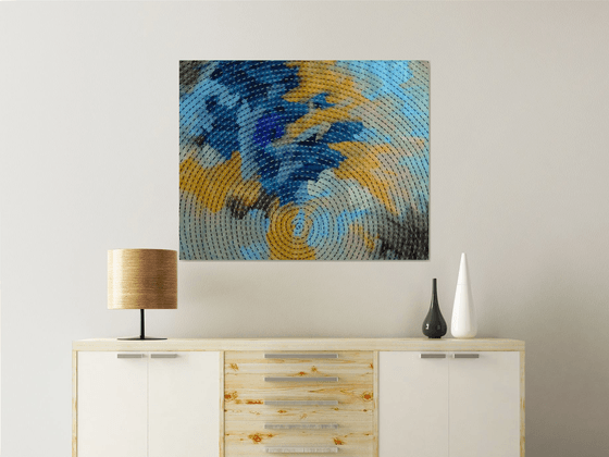 Infinity. Blue and Gold