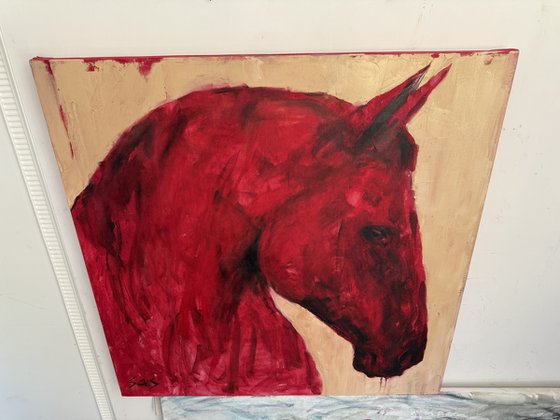 Red horse