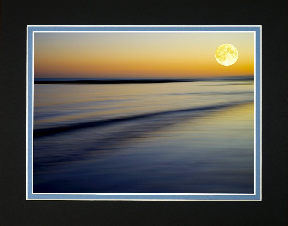 Moon and Seascape by Robin Clarke