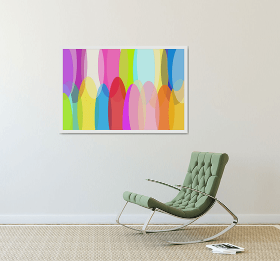 Abstract а rainbow of emotions artmodern