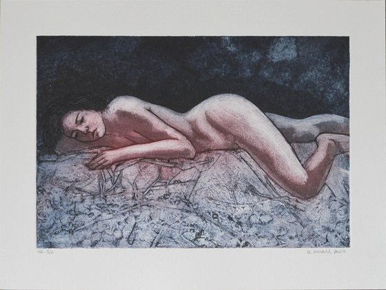 Reclining female nude