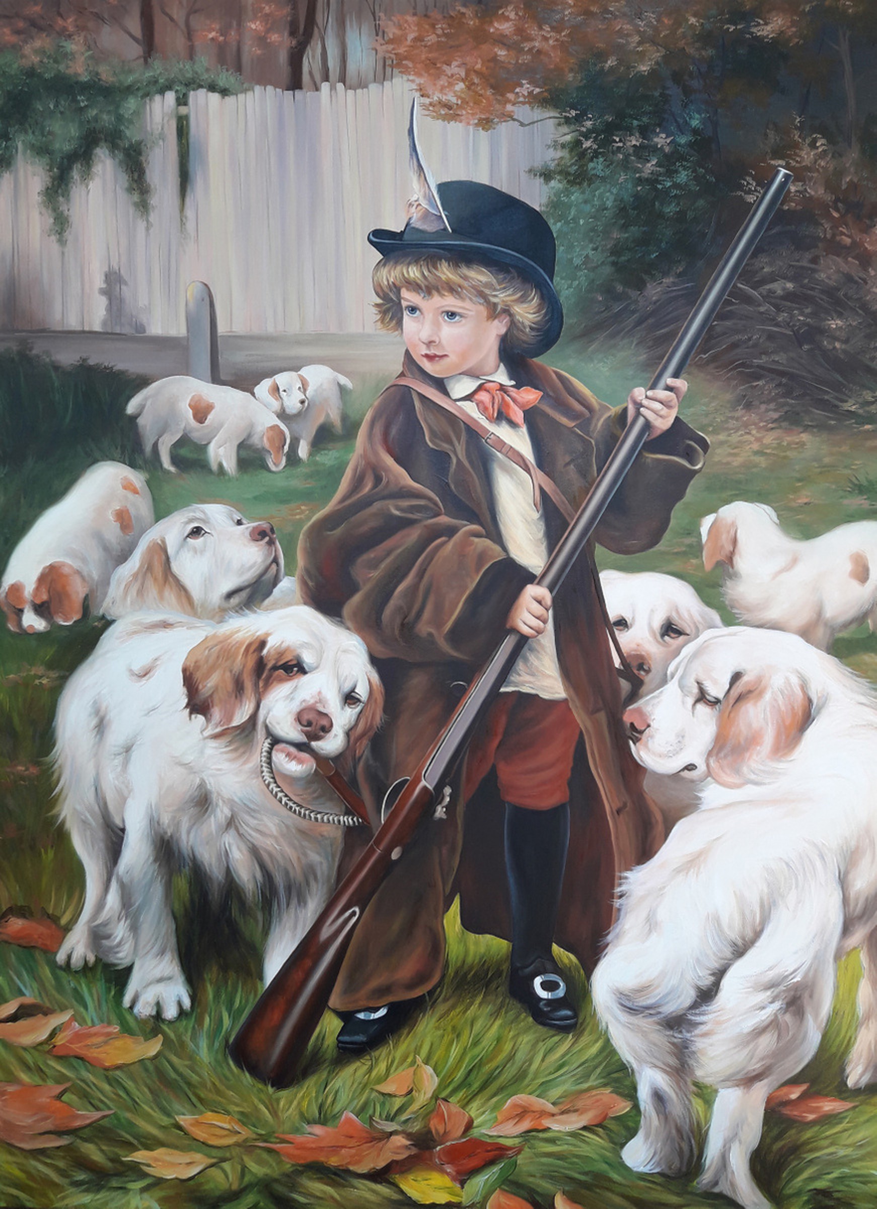 Little Hunter Inspired By Charles Burton Barber Artfinder