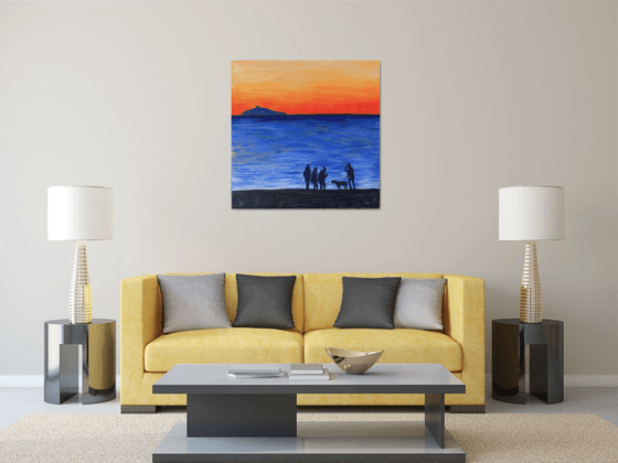 Sunset on the beach