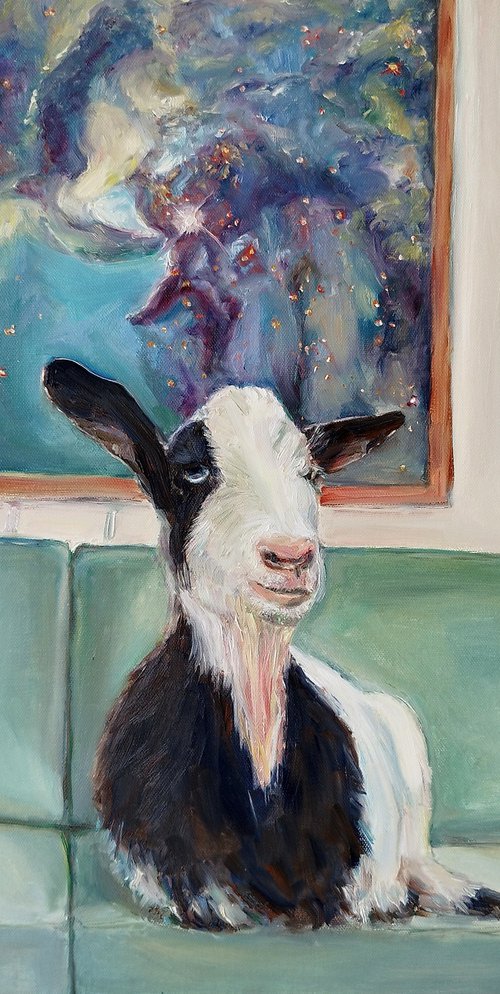 Goat At Home by Jura Kuba Art