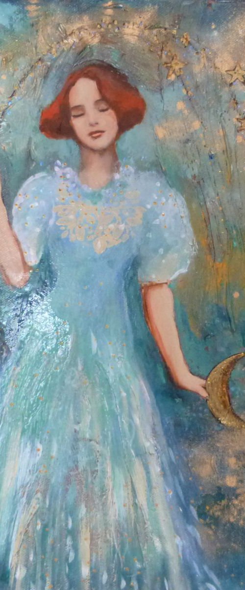 "In a blue dream" 30x40cm by Loetitia Pillault