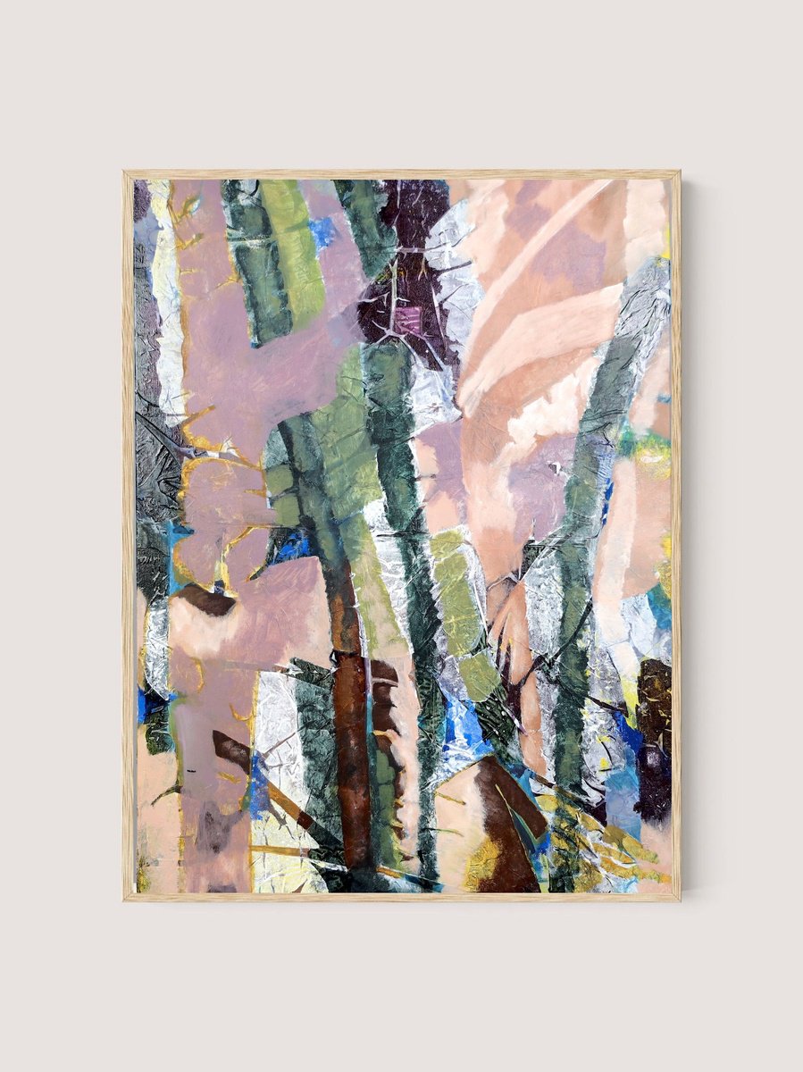 Expressive Painting , Still Standing 05 By Poovi Art, 30 X 40, Artwork For Sale On Artfinder