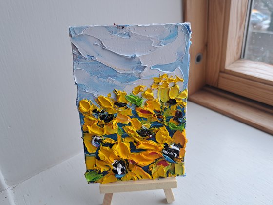 Sunflower mini art