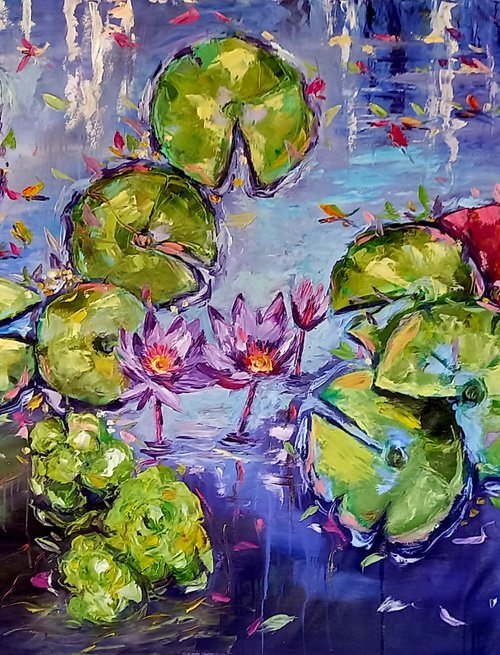 Water lilies at fall by Kovács Anna Brigitta