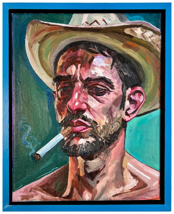 Cowboy With Large Cigarette