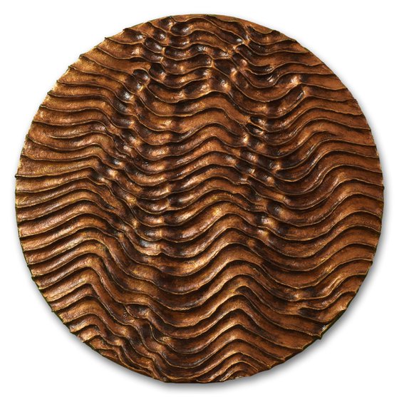 Round Erosion  2 | Bronze Leaf