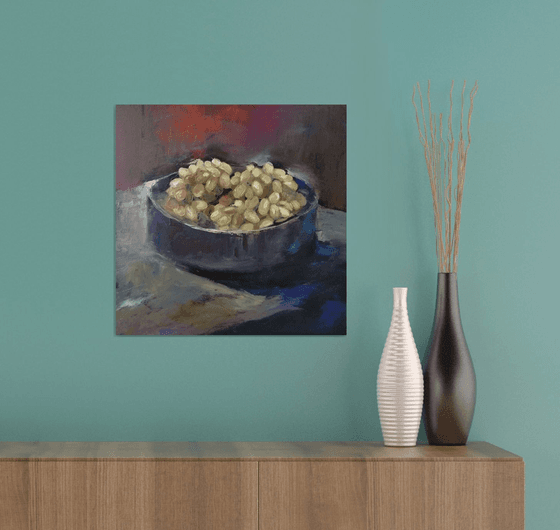 Still life - Grapes(40x40cm, oil painting, ready to hang)