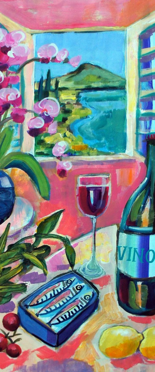 Vino by the Window by Julia Rigby