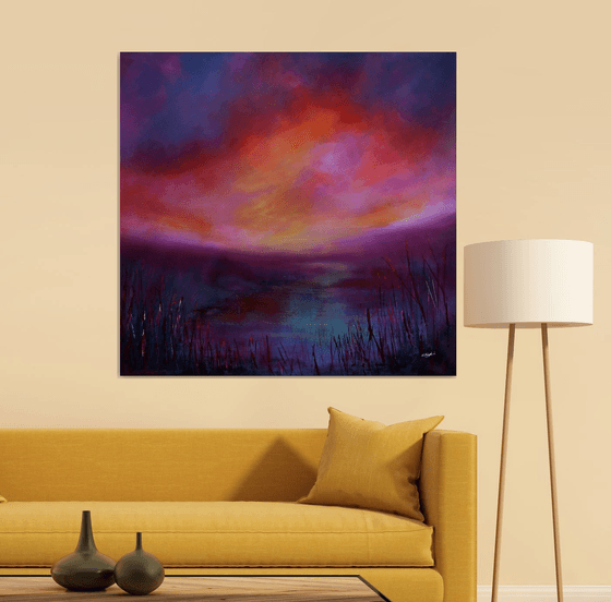 Where It All Begins - Large original landscape painting
