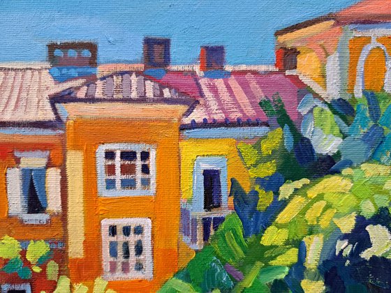 Orange house