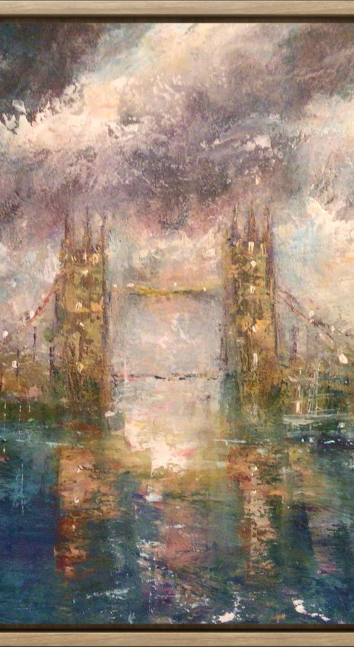 TWILIGHT TOWER BRIDGE by Roma Mountjoy