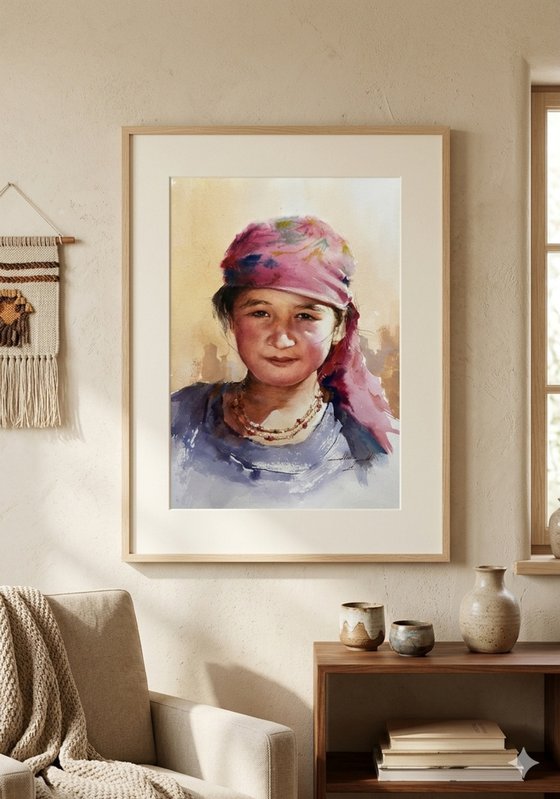 "The Pink Headscarf"