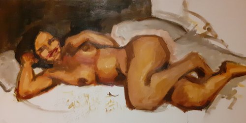 Joy (reclining nude) by Martin Belton