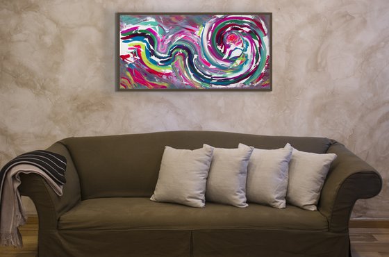 Color of emotion, 100x50 cm