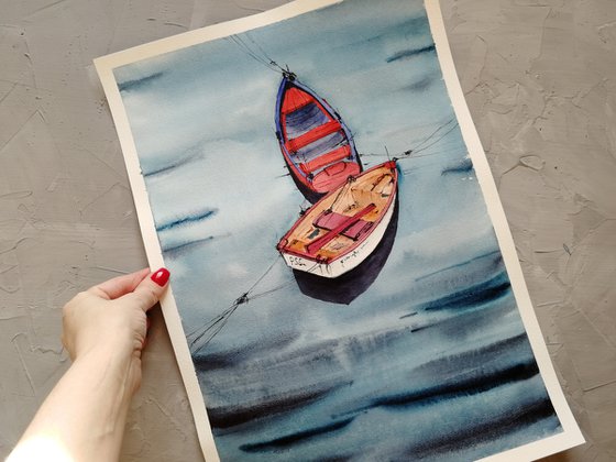 Boat painting