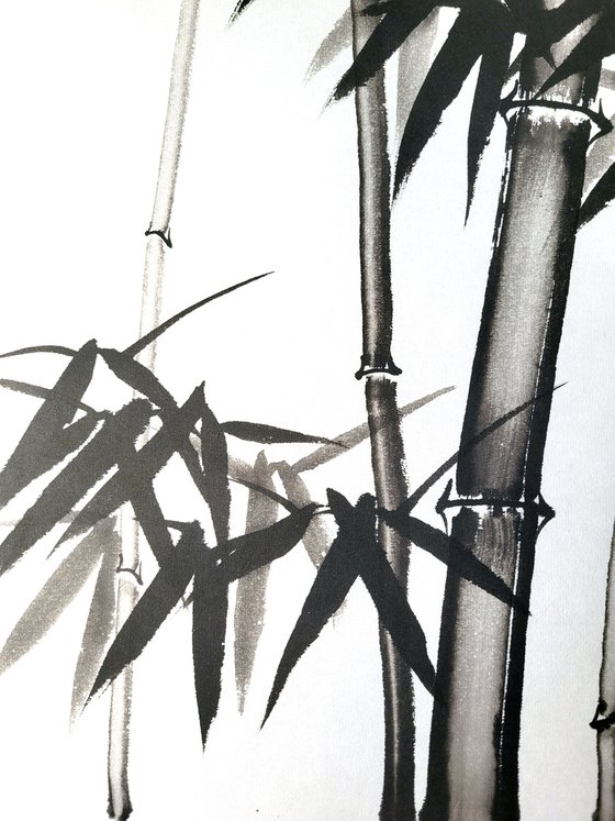 Bamboo forest - Bamboo series No. 2120 - Oriental Chinese Ink Painting