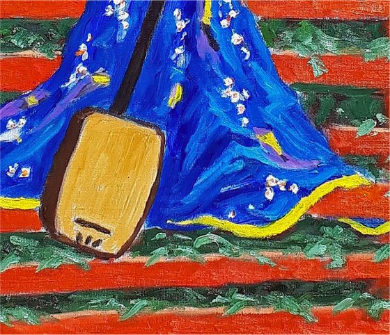 geisha with samisen