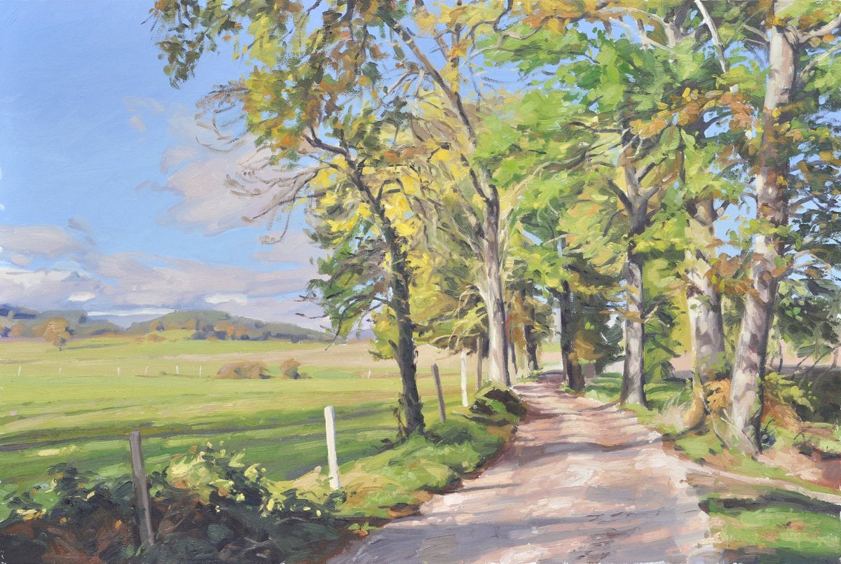 October 24, country lane in Saint Vincent by ANNE BAUDEQUIN