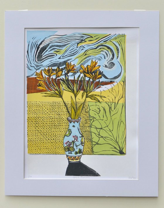 Spring Flowers on a Sunny Day