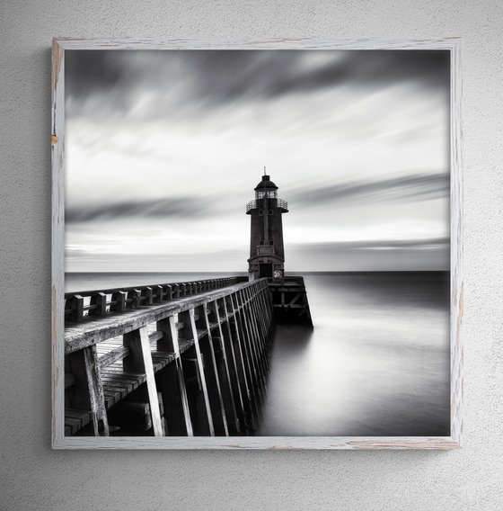A lighthouse at the port