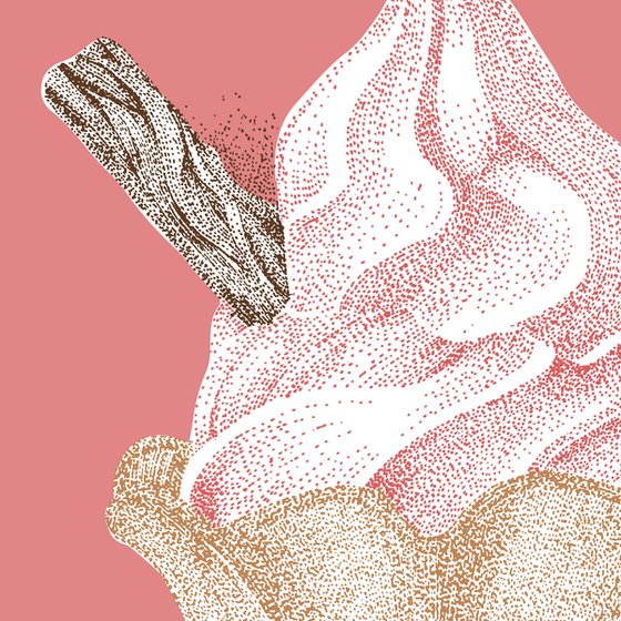 99p - Ice cream Illustration